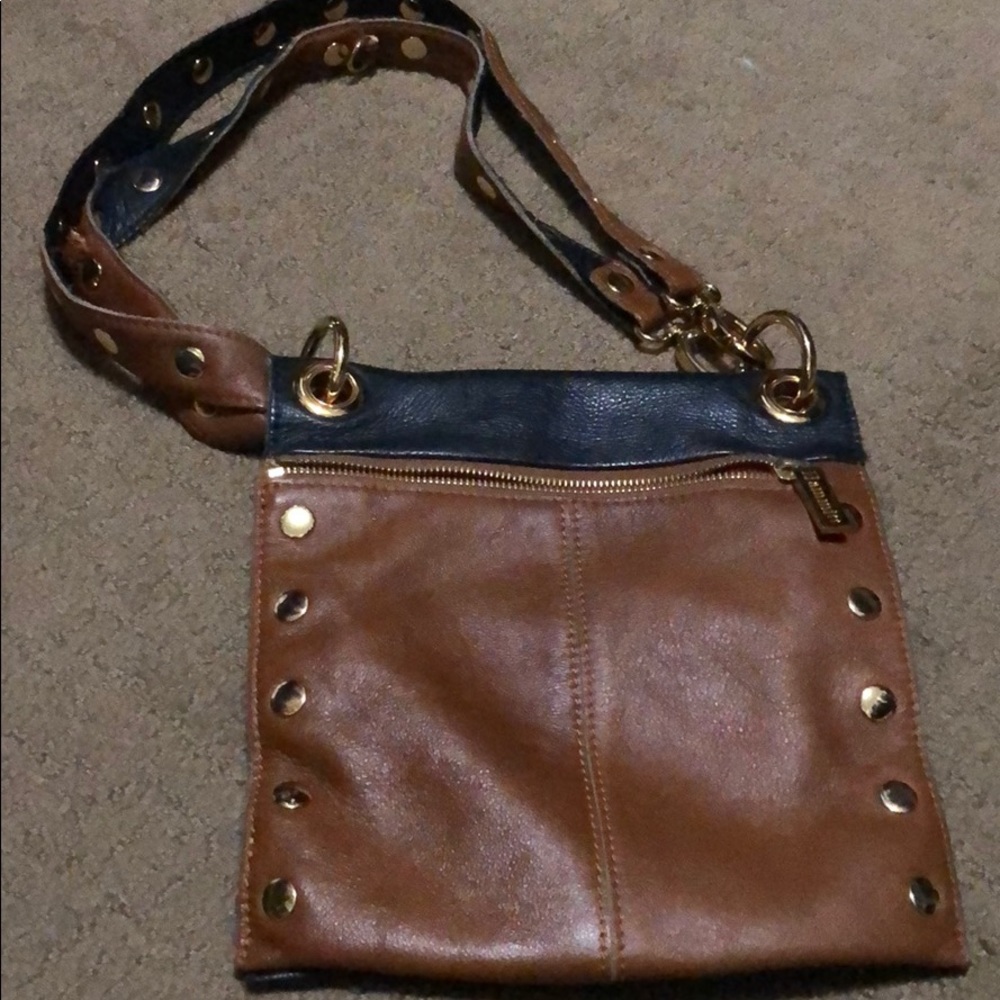 Hammitt Navy Blue Crossbody with Gold Hardware - Picture 2 of 3